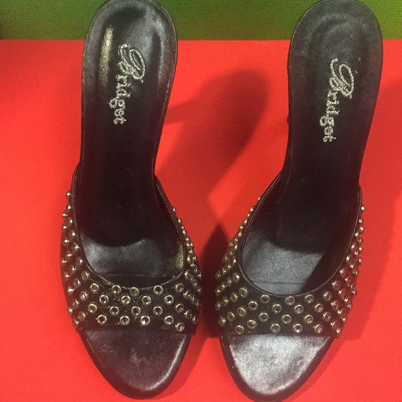 Bridget Shoes - Bridget rhinestone black sandals